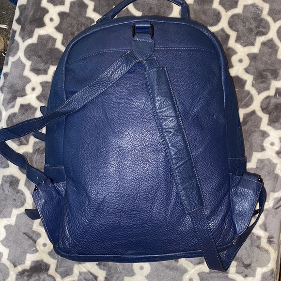 Auth unisex Burberry leather laptop backpack - Picture 2 of 6